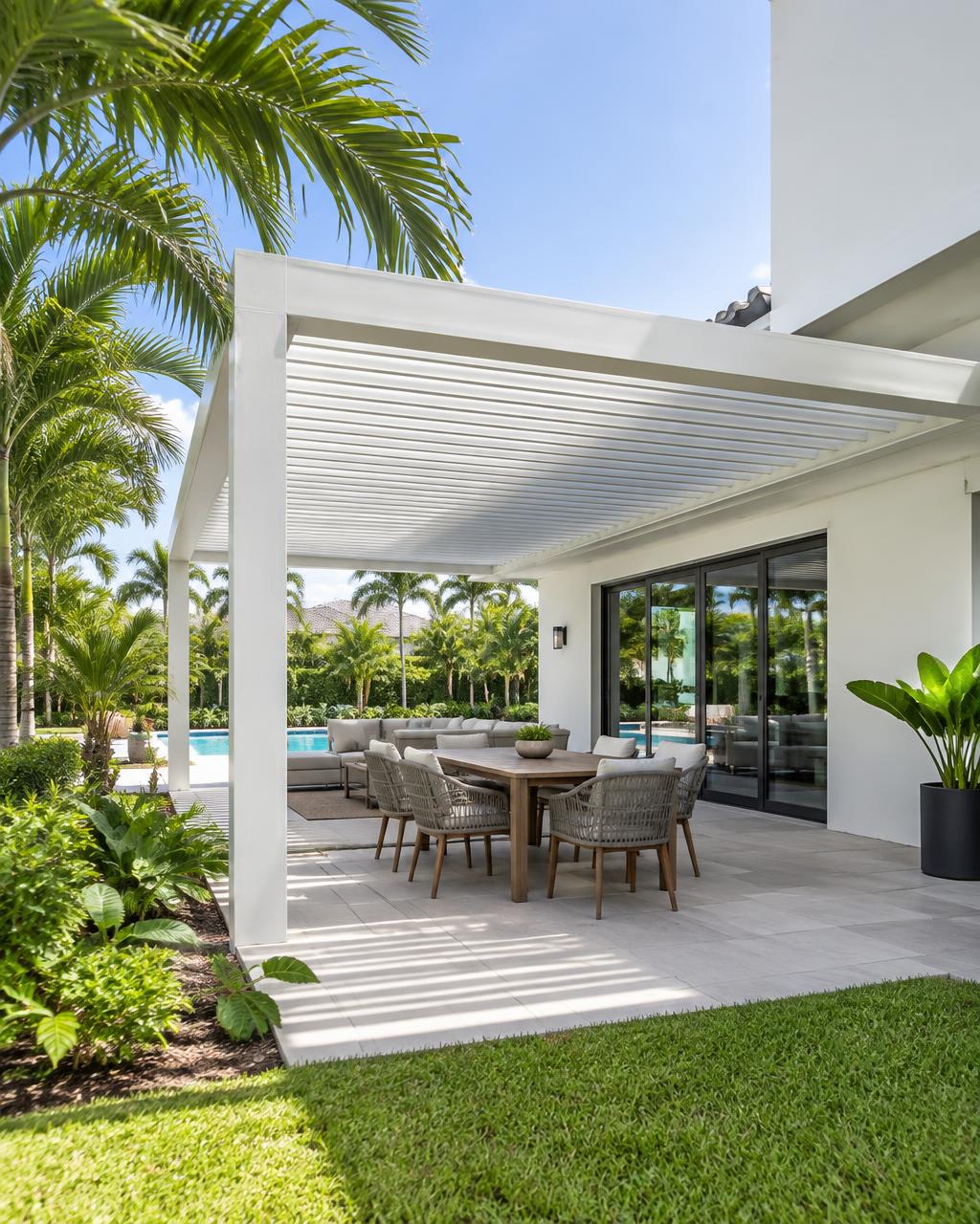 Canet Group pergolas project in South Florida